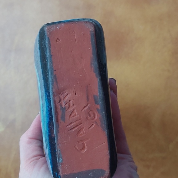 Gallant 1961 signed Vintage Blue Pottey Vase - Picture 3 of 7